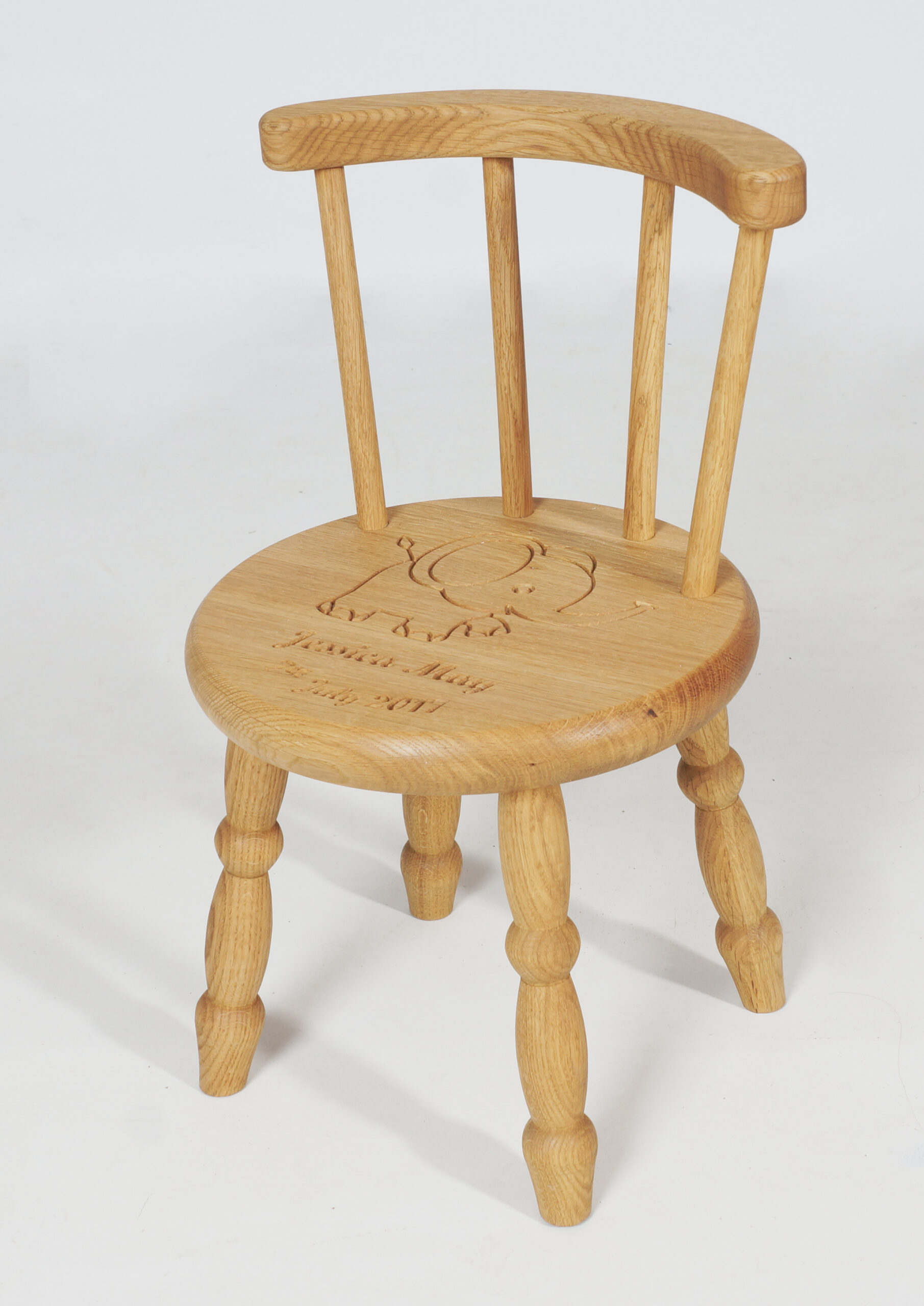 Personalised Oak Children's Chair