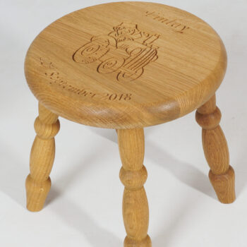 Personalised Oak Children's Stool